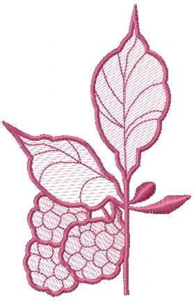 Berries blend free embroidery design