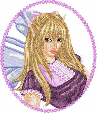 Modern Fairy 3 machine embroidery design