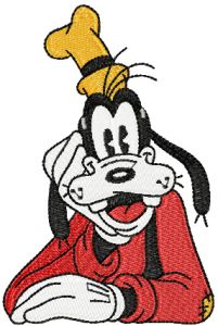 Goofy embroidery design
