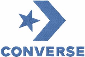 Converse logo 2017 embroidery design