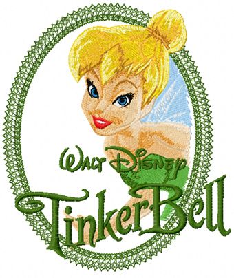 Tinkerbell Fairy machine embroidery design