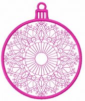 Christmas ball 5 embroidery design