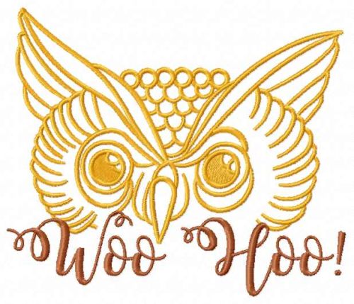 Owl Woo Hoo free embroidery design