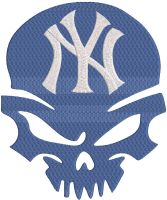 New York Yankess Punisher embroidery design