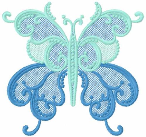 Lace butterfly free embroidery design