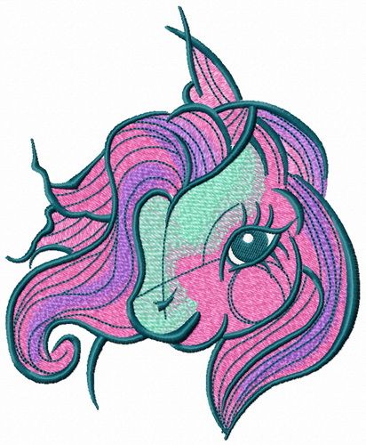 Cute My little pony machine embroidery design