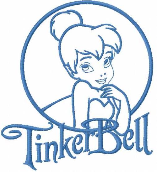 Tinkerbell embroidery design 26
