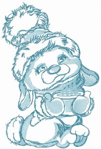 Cocoa for bunny 3 embroidery design