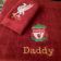 Liverpool Football Club logo embroidered on red bath towel