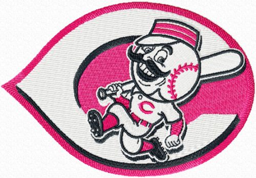 Cincinnati Reds logo machine embroidery design