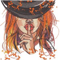 Be quiet embroidery design