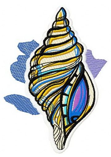 Sea shell 3 machine embroidery design