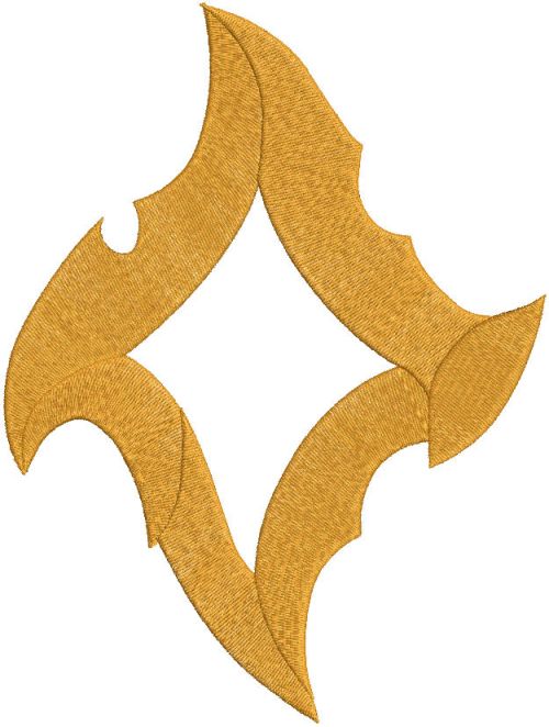 Necrolord warcraft symbol embroidery design