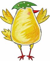 Easter chicken 1 embroidery design