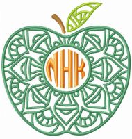 Apple NHK embroidery design