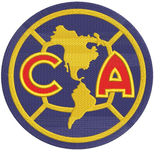 Club America logo embroidery design