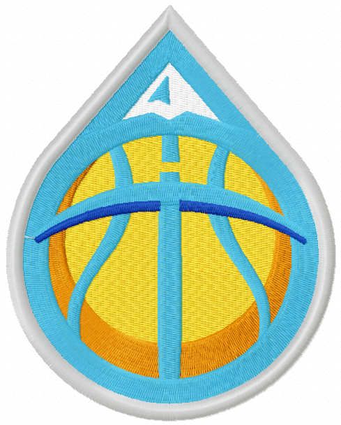Denver nuggets redesign concept logo embroidery design