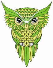 Wise owl 5 embroidery design