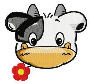 Tiny cow 2 embroidery design
