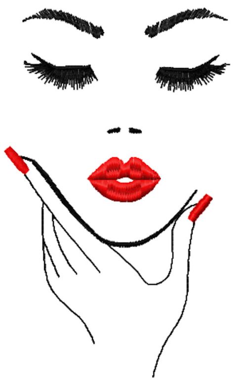 Pretty woman secret free embroidery design