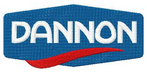 Dannon logo machine embroidery design