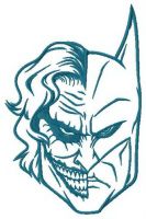 Impersonation embroidery design