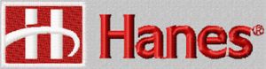 Hanes Logo embroidery design