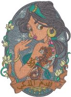 Modern Jasmin 3 embroidery design