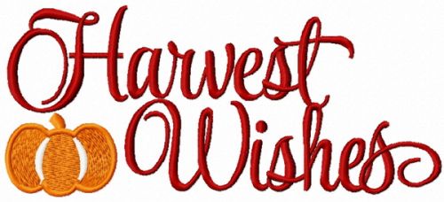  Harvest Wishes machine embroidery design