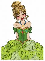 Like a princess embroidery design
