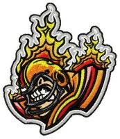 Angry baseball player embroidery design