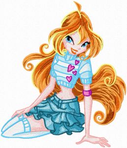 Bloom  embroidery design