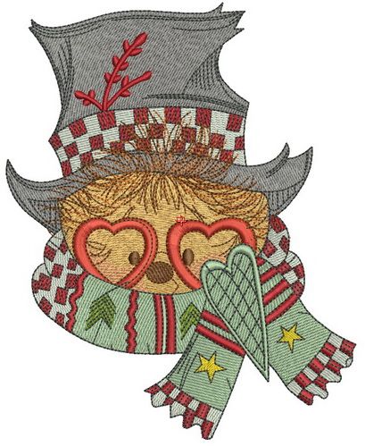 Hedgehog with stylish top hat 2 machine embroidery design