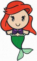 Disney Cuties Little Mermaid embroidery design