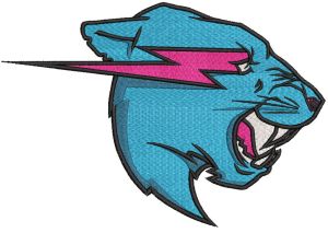 MrBeast Logo embroidery design