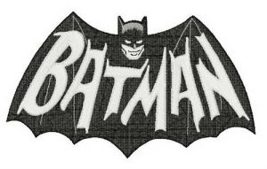 Scary Batman embroidery design