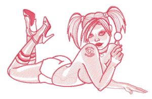 Heart breaker 3 embroidery design