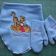 Baby Pooh and baby Tigger design on winter set embroidered