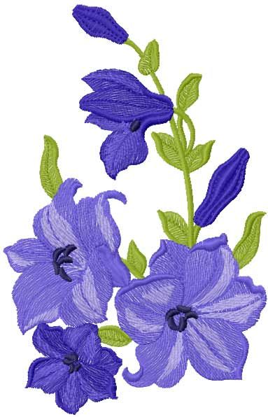 Flower free embroidery design 34