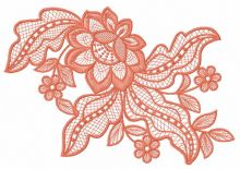 Lace flower 11 embroidery design