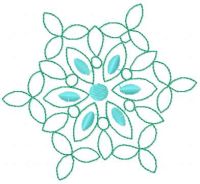 Snowflake free embroidery design 25