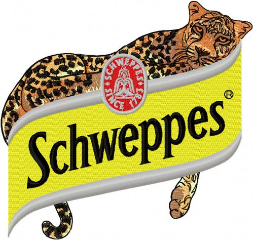 Schweppes Logo machine embroidery design