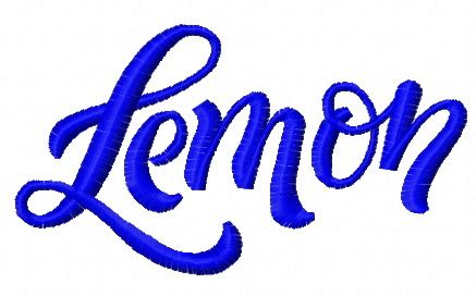 Lemon 2 machine embroidery design