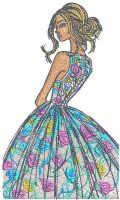 Before the fashion show embroidery design