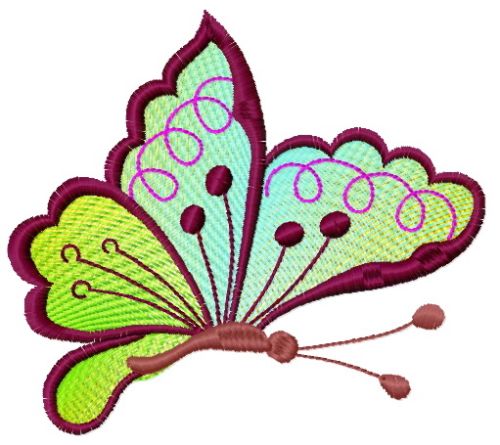 Butterfly 8 machine embroidery design