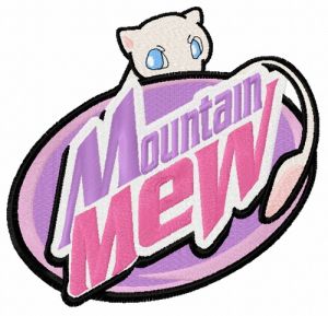 Mountain Mew embroidery design