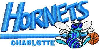Hornets Charlotte logo machine embroidery design