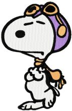 Snoopy insulted embroidery design