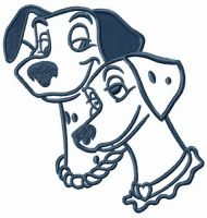 Happy parents embroidery design