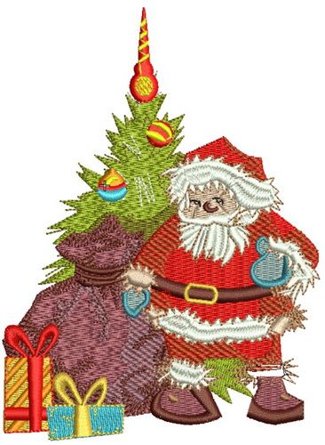 Santa's presents 2 machine embroidery design
